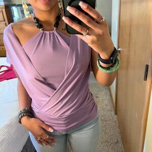 Beaded Light Purple Top